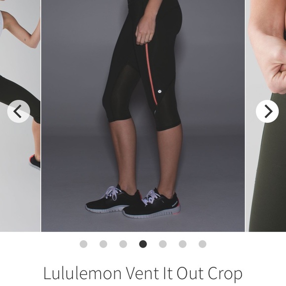 lululemon athletica Pants - SOLD! Lululemon Vent it Out Crop 4 gator green